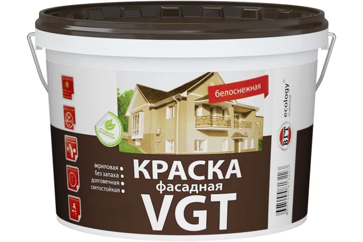 VGT / ВГТ ВД-АК-1180 краска фасадная по дереву акриловая 7 кг