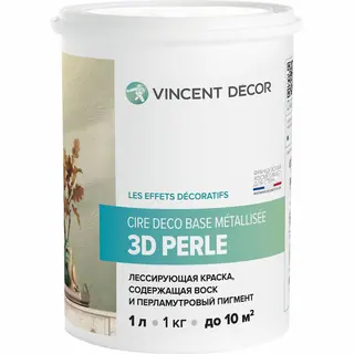 Vincent Decor Cire Deco / Винсент Декор Сир Деко база Металлизе лессирующая краска 0,8 л