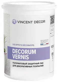 Vincent Decor Decorum Vernis / Декорум Вернис защитный лак полуматовый 1 л