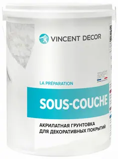 Vincent Decor Sous couche / Винсент Декор Со Куш краска грунт для декоративной штукатурки 1 л