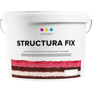 Vincent G 2 Structura Fix / Винсент Структура Фикс грунт пигментированный 4 кг