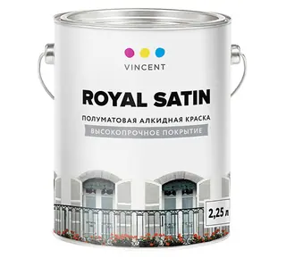 Vincent Royal Satin / Винсент Роял Сатин алкидная краска универсальная 2,25 л