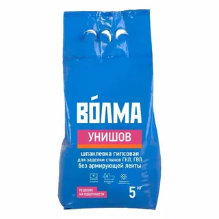 Волма Унишов шпатлевка гипсовая 5 кг