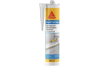 Высокоэффективный санитарный силиконовый герметик SIKA sil-141 Aqua прозрачный КРТ280 746731