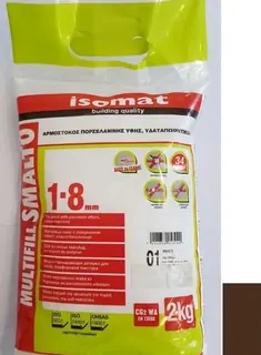 Затирка Isomat Multifill Smalto 1-8 Коричневый 08 (2 кг)